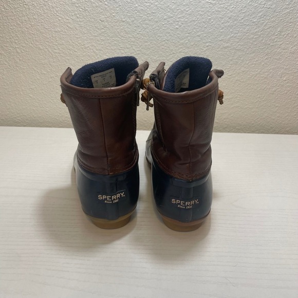 Sperry Top-Sider Brown Duck Boots Waterproof Ankle Rain Boots Size 5 - Picture 4 of 6